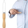 STSTR Easy Button Hook, Steel Button Helper Tool for Elderly,