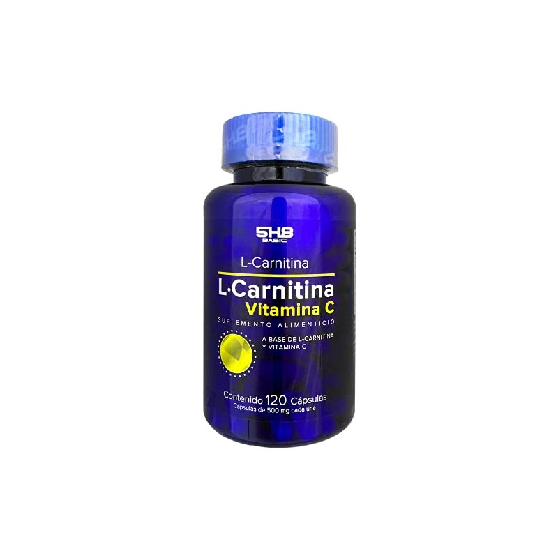 5H8 Nutrition L-Carnitina + Vitamina C | 120 Cápsulas |