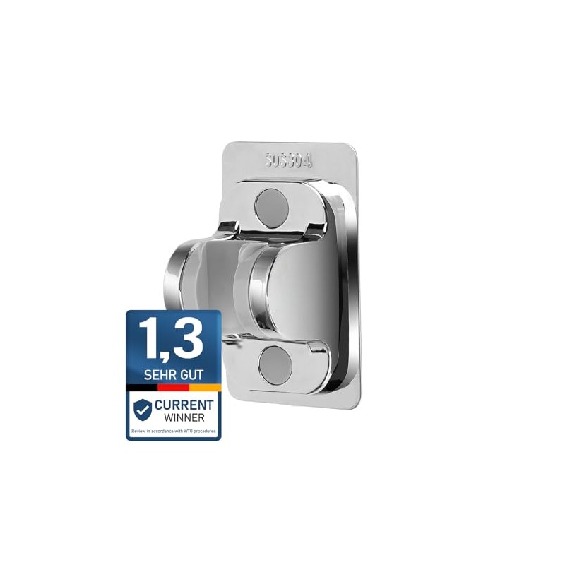 SIMGOTT Shower head holder without drilling, SUS stainless steel and