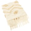 Sass & Belle Blanca Tufted Zigzag Throw