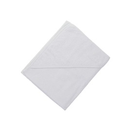 aztex Soft Hooded Cotton Baby Wrap Towel, 100% Cotton, 73cm x 73cm, White