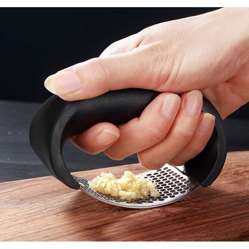 Garlic Press Rocker，Garlic Press Garlic Crusher Kitchen Garlic Rocker 304
