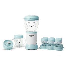 Baby Food Blender Nby10100, Blue/White, Includes: (1) 200 Watt Motor Base, (1) Blending Blade,