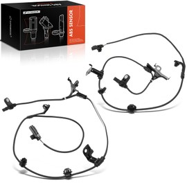 A-Premium Pack of 2 Front ABS Wheel Speed Sensor Compatible with Toyota Models - Yaris 2005-2014, Vios 2005-2013- Front Driver and Passenger Side, Replace# 895430D030, 895420D030