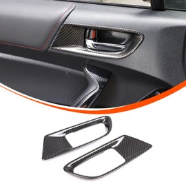 Aotumcer Compatible with 2012-2020 Subaru BRZ 2012-2020 Toyota 86 Car Door Handle,ABS Interior Door Handles Frame Cover Trim,Interior Door Bowl Frame Trim Sticker (Black)