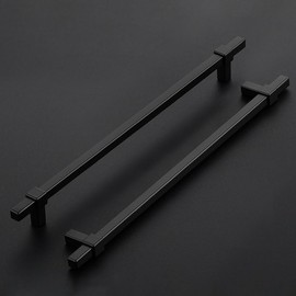 Ravinte Decor 10 Pack Black Cabinet Handles - 10" Hole Center Cabinet Pulls Matte Black Drawer Pulls Cabinet Hardware Kitchen Handles for Cabinets