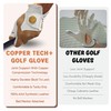 Copper Tech Men's Golf Gloves - Optimal Wrist Support with