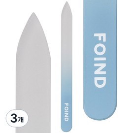 Pointed glass nail file, tempered glass, delicate nail care, 3 pieces, single / 포인드 글라스 네일파일 강화유리 섬세한 네일케어, 3개, 단일