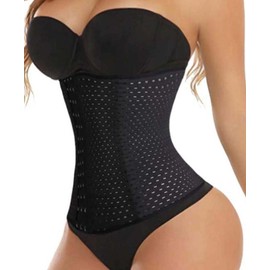 ACPLK Women's Waist Trainer Corset Shapewear Tummy Control Body Shaper Waist Cincher Sport Girdle Black