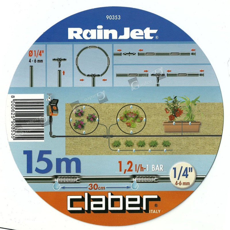 Claber - Irrigation Tube 1/4 inch and 15 m. with