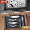 Besilord Silverware Organizer Kitchen Drawer Organizer Utensil Organizer Bamboo Silverware