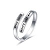 925 Sterling Silver Rings Inspirational Jewelry for Women Faith Cross
