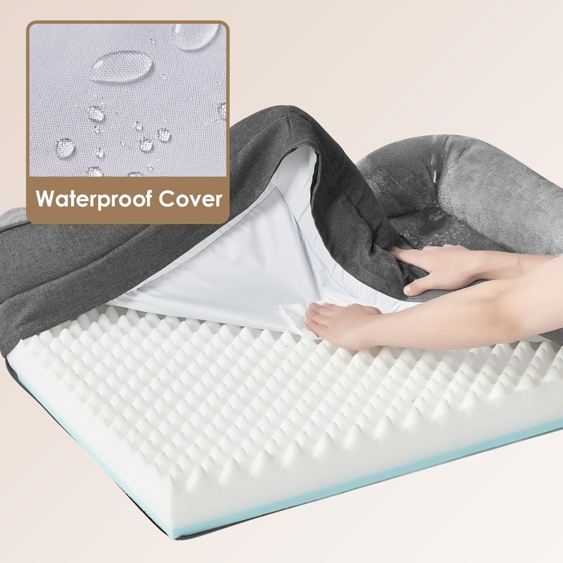 EHEYCIGA Memory Foam Dog Bed for Large Sized, Orthopedic Dog