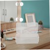 COLLBATH 2pcs Plastic Organizer Box Multi Functional Storage Bin for