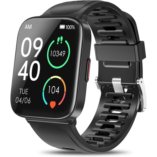 DUREXO Smartwatch, 5ATM Waterproof Fitness Men's Smartwatch, 1.69'' Touch Screen