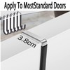 6 Pack Over The Door Hooks,with Rubber Prevent Scratches,Door Hangers