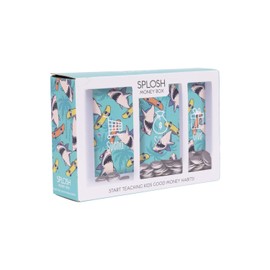 Splosh Kids Shark Spend Save and Give Money Box, 20.5 x 6 x 14 cm Size