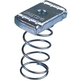 Unistrut PNL12AZP M12 Zinc Plated Long Channel Spring Nut - Silver (25-Piece)