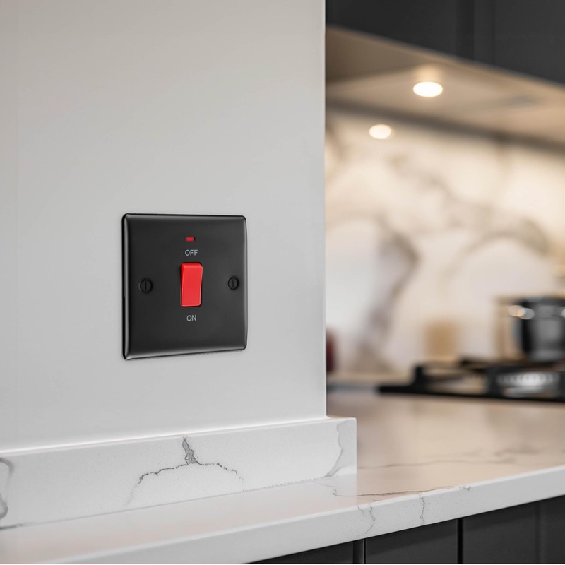 BG Electrical Cooker Control Switch Unit with LED Power Indicator,