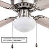 Portage Bay 51490 Cherry Hill Ceiling Fan, 42, Brushed Nickel