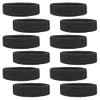 Unisex Cotton Badminton Headband & Training Set for Youth: Basketball, Running, Moisture-Wicking Headband Black + Wristband 15ea