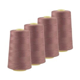 4 x 4572m Oeko-Tex Overlock Sewing Thread Colours 621-660 Colour: A635 Pink Beige