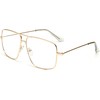 J&L Glasses Large Square Retro Outray Classic Men's Or Women's
