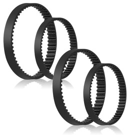 Eagles Replacement Vacuum Cleaner Belts Compatible with Bissell ProHeat 2X Upright Vacuum and Lift-Off Deep Cleaner, Parts 203-6688 203-6804 (2Set/4Pcs)