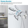 PDPBath Solid Brass Shower Arm 3 Way Shower Diverter Valve