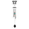 ICE ARMOR 34" Long Metal Black Butterfly Chime