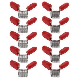 SG Store 10pcs Small Bead Stoppers Stainless Steel Bead Stoppers 7mmx7mm Mini Spring Clamps Beading Stoppers for Jewellery Threading Necklace Spring DIY Bracelets