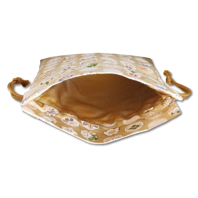 Drawstring Nishijin Weave Gold Brocade