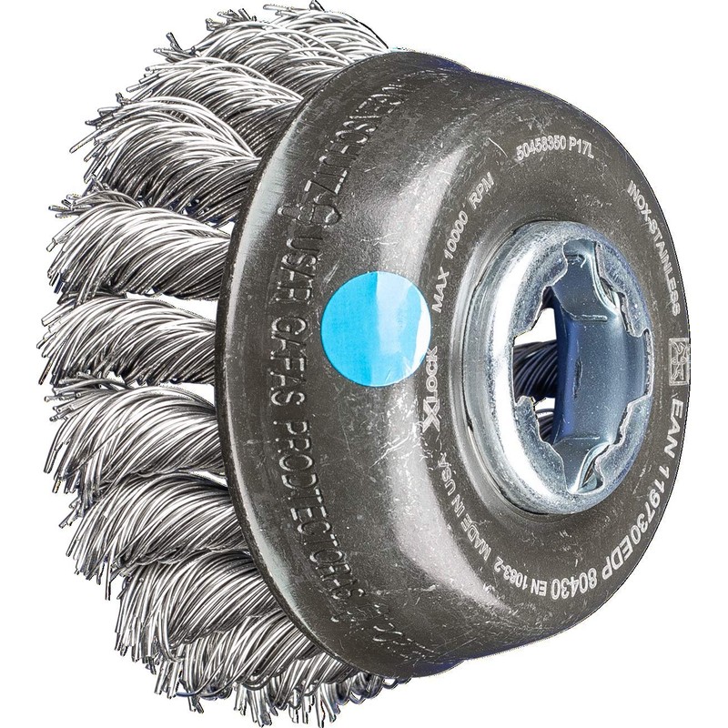 PFERD Cup brush, diameter 80 mm, knotted, 0.50 mm stainless
