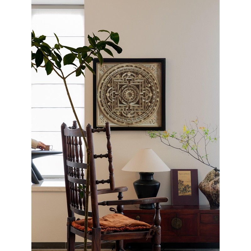 Mandala Wall Art For Middle Eastern Decor Carved Rustic Wall