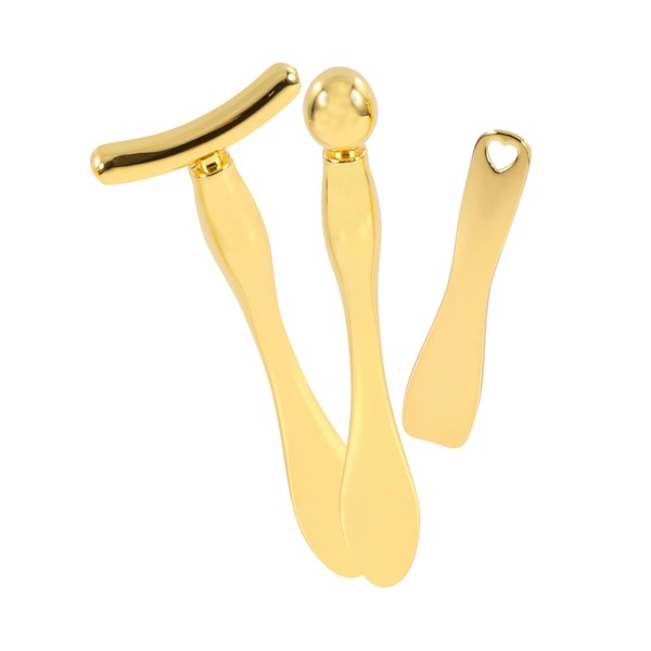 Healeved 3pcs Eye Massage Spoon Cosmetic Tool for Face Cream