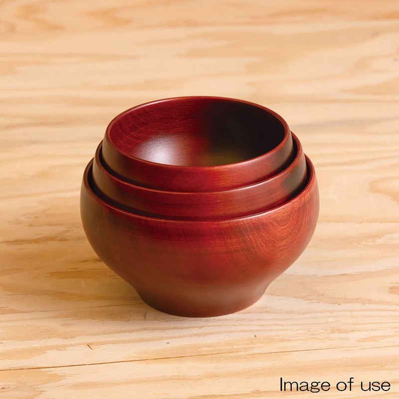 Yamanaka Lacquer SO-0551 Wooden Bowl, Soup Bowl, M, 4.3 inches