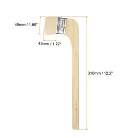 QUARKZMAN Malpinsel 3 Stücke 2" Pinselbreite Weiche Wolle Verschiedene Winkelbiegepinsel Heizkörperpinsel zum Streichen von Möbeln Wänden, Weiß