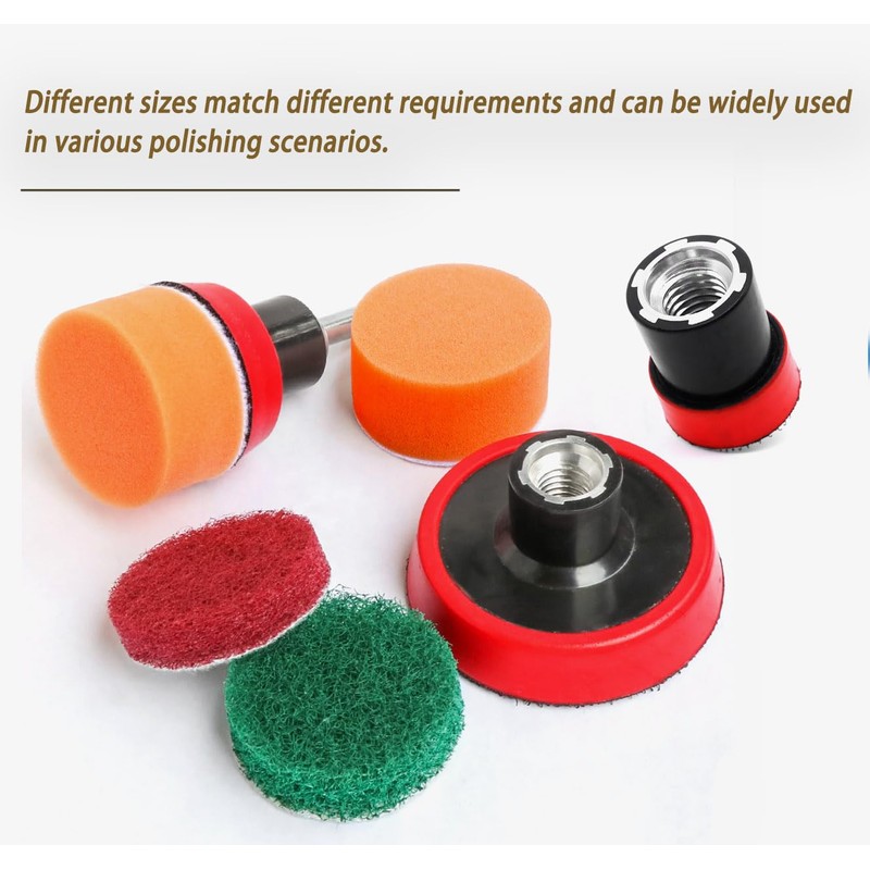 SUBRILLI 3 Inch Hook and Loop Backing Pads Orbital Sander