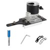 2 in 1 Slotting Bracket Woodworking Router Base for Cabinet