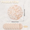 sourcing map 16Pcs Rose Gold Disposable Round Placemats, 33cm/13" Metallic