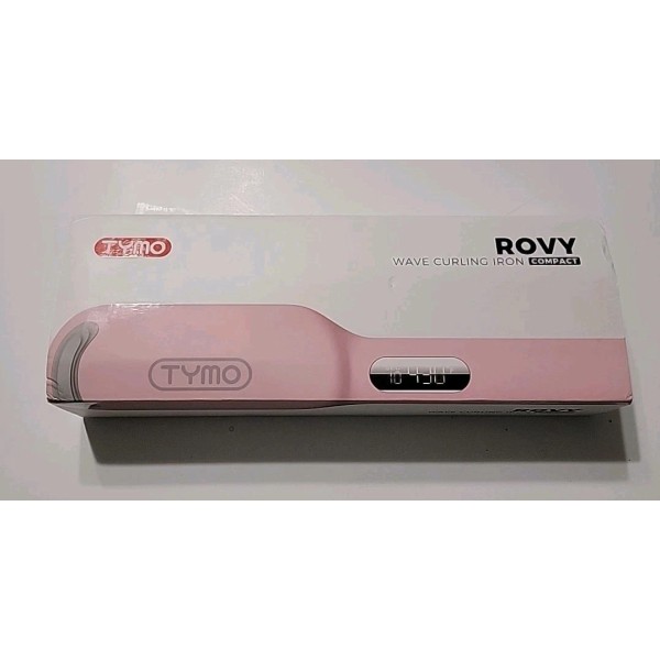 Tymo Rovy Pink Wave Curling Iron Compact Ceramic Barrel Ionic