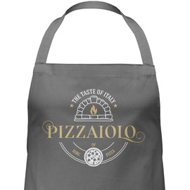 Shirtracer - Apron Gift - Pizza Apron - Men - Pizzaiolo Pizza Baker, 2 anthracite