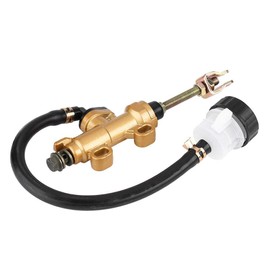 Universal Motorcycle Rear Brake Pump, Haofy Hydraulic Brake Pump with Storage Container, Rear Foot Brake Master Cylinder Rear Foot Pump for Motorcycle Dirt Bike ATV Bicycle