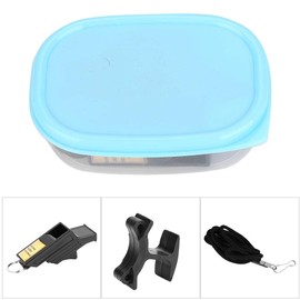 Silbato Deportivo Árbitro Silbato Silbato de Supervivencia en el Exterior con Caja de Almacenamiento para Deportes Escolares, fútbol, ​​fútbol, ​​Baloncesto y Salvavidas(Black&Gold)