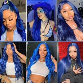 4CG BLUE Body Wave Hair Extensions 16 18 20 Inch