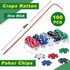 Leyndo Craps Tabletop Game Set, Includes 35" x 70" Rubber