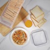 Tiawudi 2 Pack Bread Box, Plastic Bread Container, Bread Storage