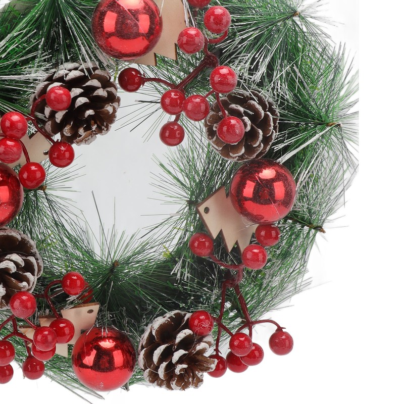 Christmas Wreath Hand Made Simulation Pine Cone Wreath Christmas Gift