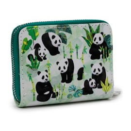 Puckator Animal Kingdom Zip Around Small Wallet Purse - Ladies Women's Womens Slim Purses Wallets Wallet for Women - Coin Pouch Purse Men - Card Holder with Zip - Small Cash Wallet Bag Bags UK