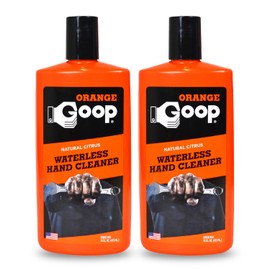 GOOP Orange Liquid Multi-Purpose Waterless Hand Cleaner - 16 oz Flip-Top Bottle (Pack of 2)